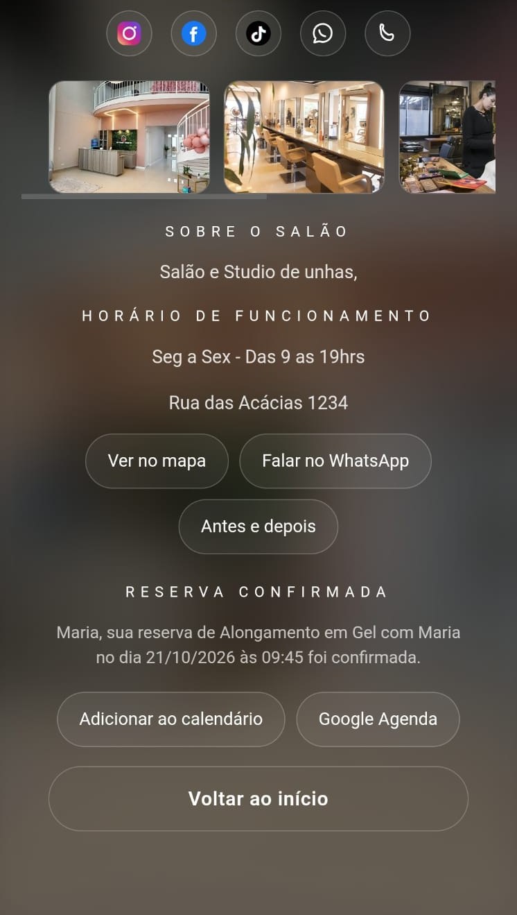 Salva na agenda do celular
